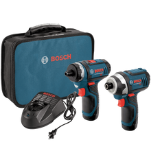 Bosch CLPK27-120 12-Volt Max Lithium-Ion 2-Tool Combo Kit Drill Driver and Impact Driver with 2 Batteries Charger and Case