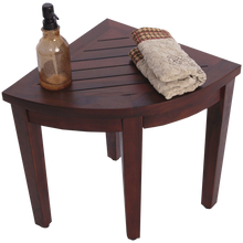 Oasis Bathroom Teak Corner Shower Seat Stool Chair Bench Sitting