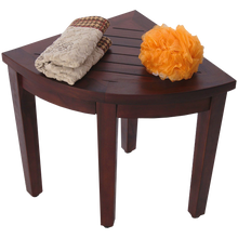 Oasis Bathroom Teak Corner Shower Seat Stool Chair Bench Sitting