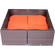 Outsunny 8-Piece Deluxe Outdoor Patio PE Rattan Wicker Sofa Sectional Furniture Set